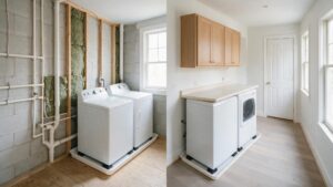 Creating an Upstairs Laundry Room for a realistic Haddonfield / Moorestown property