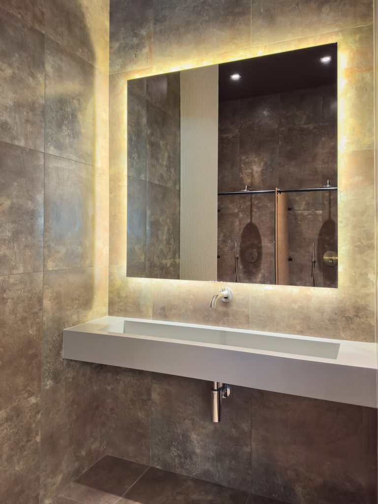 Custom Vanity & Tile Design for Master Bathrooms in Moorestown Historic Homes shown in a realistic Moorestown, NJ residential construction setting.