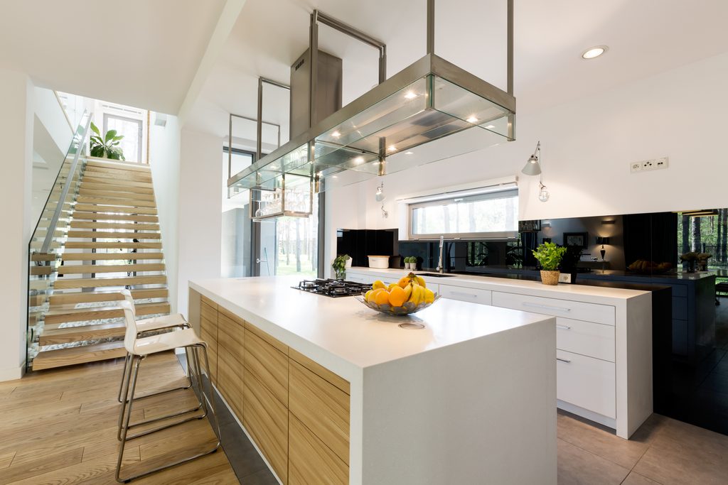 Panel-ready refrigerator integrated into cabinetry in a Haddonfield kitchen remodel
